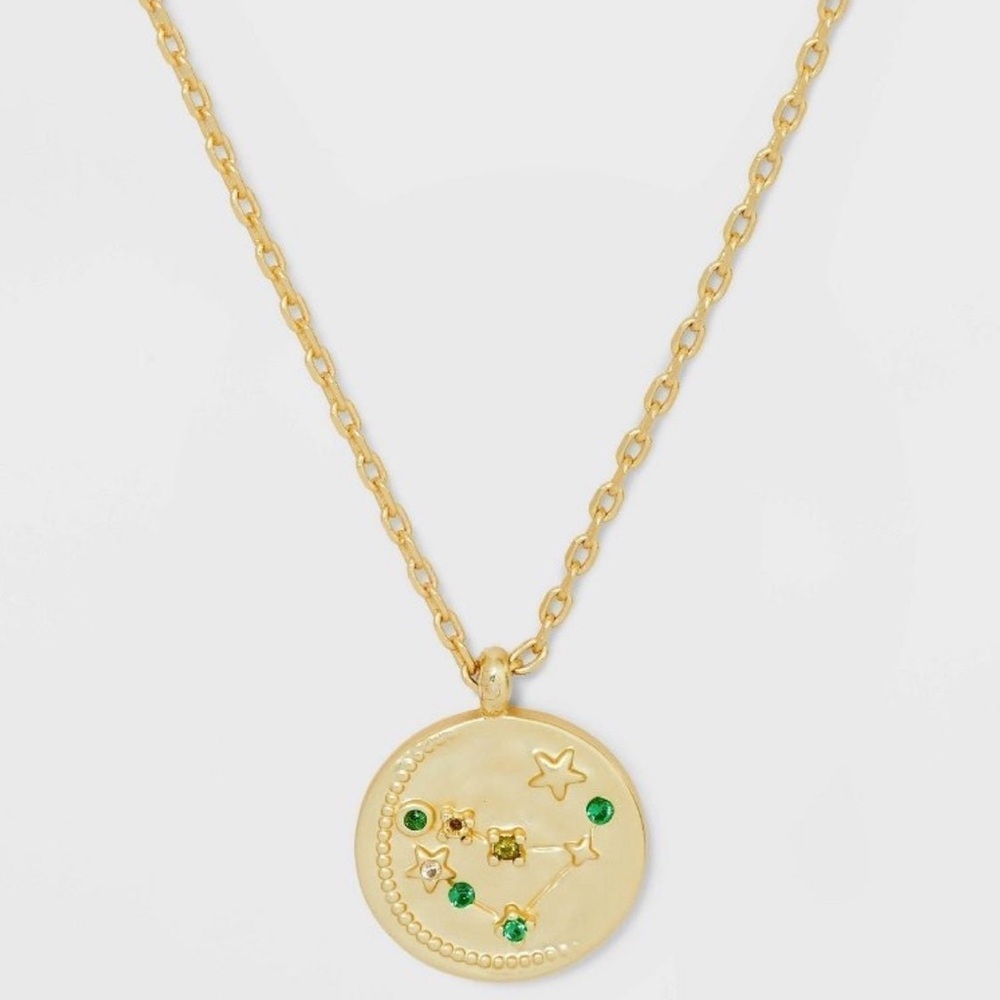 Capricorn 14k Gold Dipped* Zodiac Sign
 Necklace new